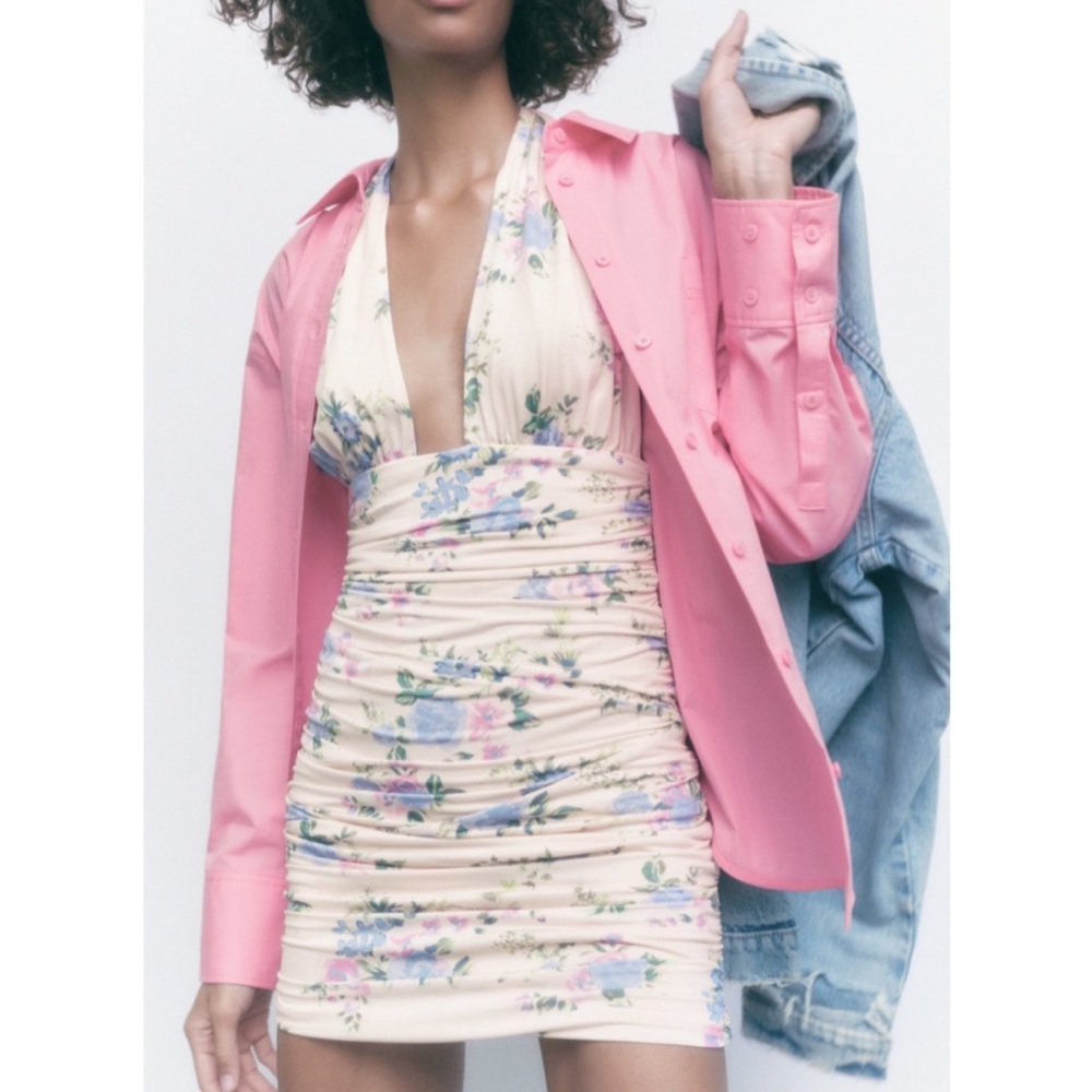Zara | Floral Halter Dress